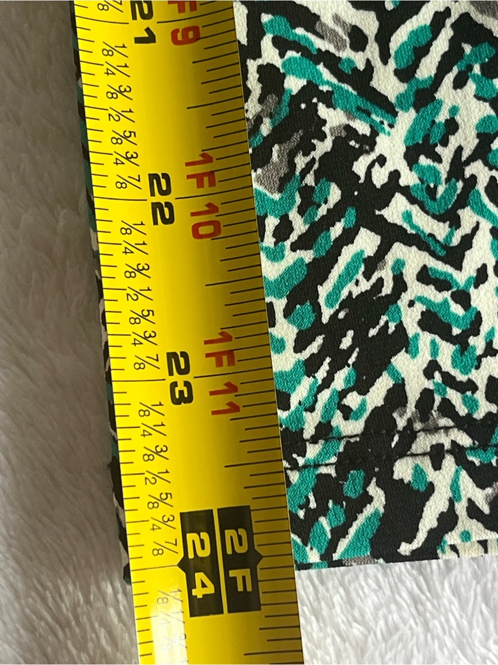 MICHAEL Michael Kors M Teal Animal Print Long Sleeve Faux Wrap Dress - Picture 5 of 8